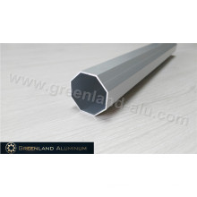 Anodized Silver Octagon Curtain Rail in Aluminum Profile
